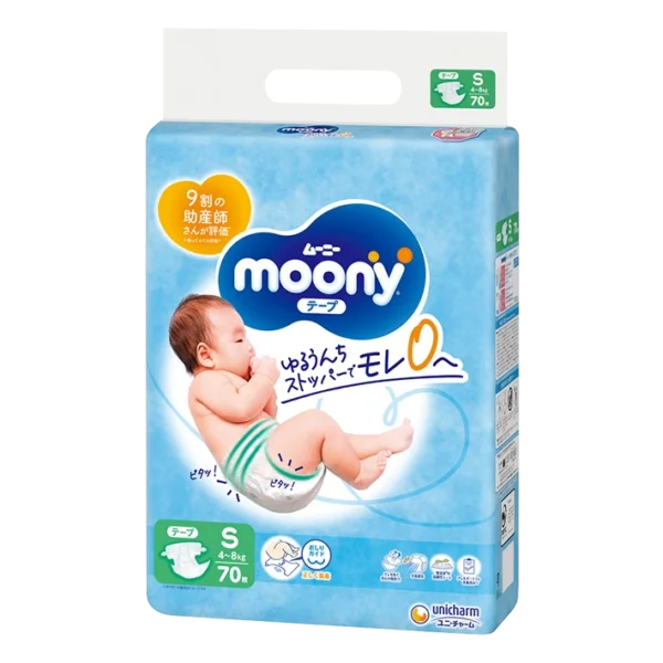 Moony S (4-8 kg) – 70 vnt