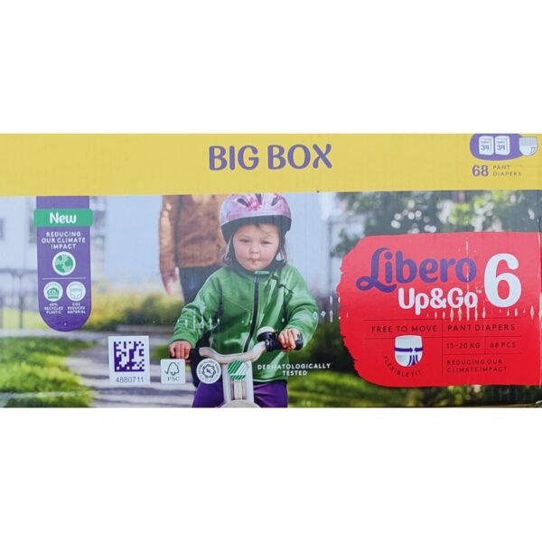 Libero Up&Go kelnaitės 6 dydis (13-20kg) - 68vnt