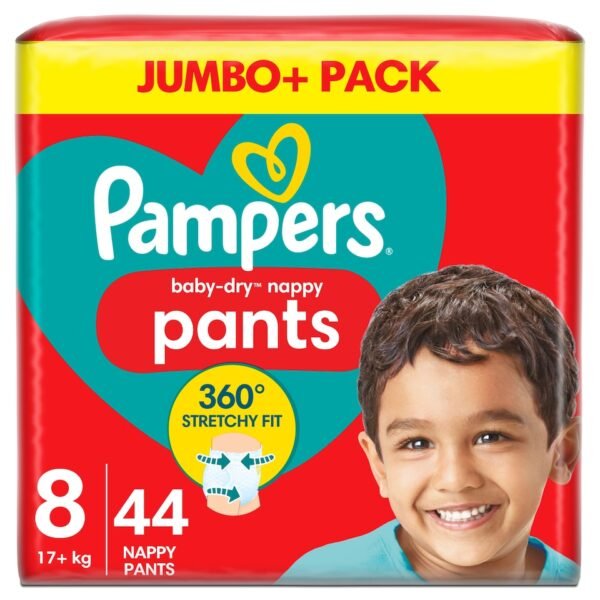 Pampers Baby Dry kelnaitės 8 dydis (17+kg) - 44vnt
